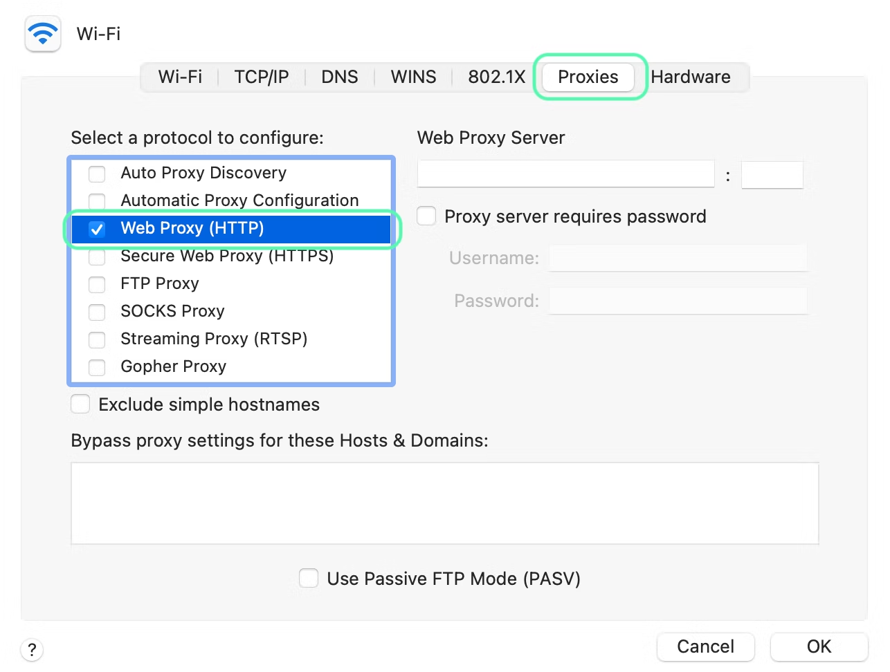 Web Proxy HTTP